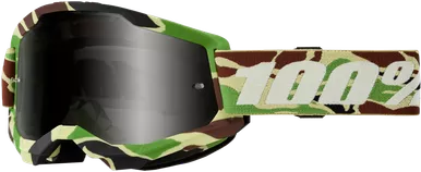 100% Strata 2 Sand Goggle War Camo Smoke Lens 50030-00006