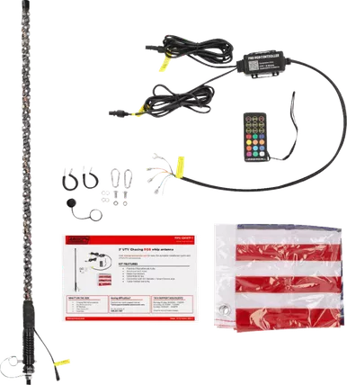 3" Whip Light - Chasing - Rgb - W/ Controller Mps-Chwp-1