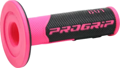 801 Hybrid Duo-Density Cross Grips - Fluorescent Pink/Black Pa080100Fx02