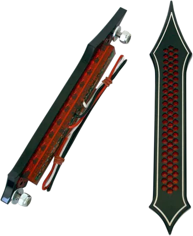 Accutronix Bag Lights - Tribal Drilled - Red Led Bl01-Ldn