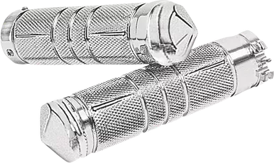 Accutronix Grips - Knurled - Diamond - Chrome Gr100-Skic