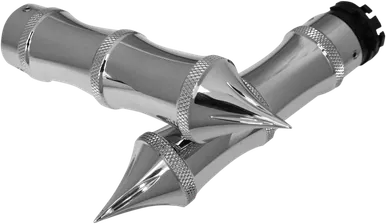 Accutronix Grips - Tribal - Cable - Chrome Gr100-Lc