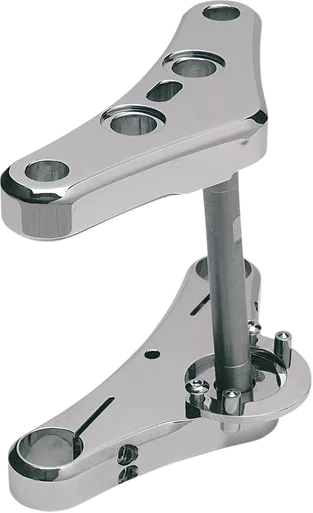 Accutronix Triple Tree - 41 Mm - Chrome - Raked 5 - Elite Smooth Twr541-Esc