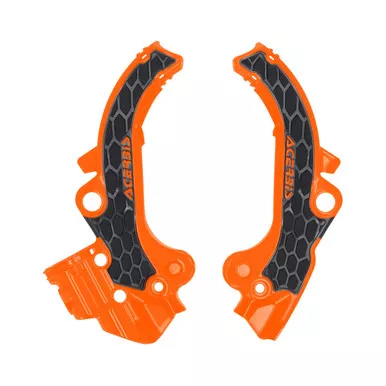 Acerbis Frame Guards- X-Grip Orange/Black 2985891008