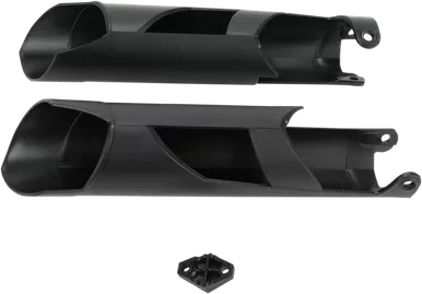 Acerbis Lower Fork Covers For Inverted Forks - Black 2113750001