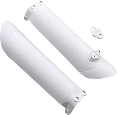 Acerbis Lower Fork Covers For Inverted Forks - White 2319630002