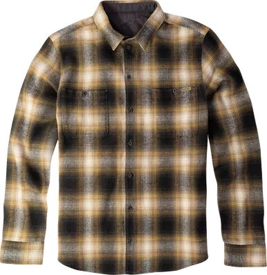 American Biker American Biker Mr Piston Flannel Shirt - Brown - Small Abbpiston01St61Brsr