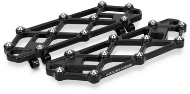 Arlen Ness Diamond Floorboards - Driver - Black 410-053