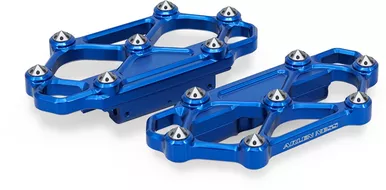 Arlen Ness Diamond Floorboards - Passenger - Blue 410-060