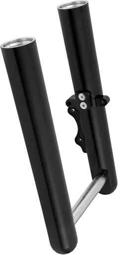 Arlen Ness Fork Legs - Black Anodized - Smooth - Dual Disc - '00-'07 Flt 06-504