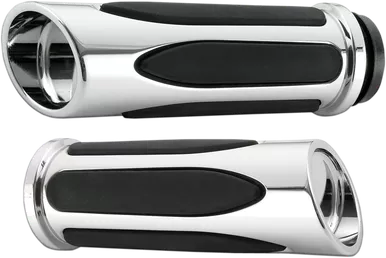 Arlen Ness Grips - Comfort - Deep Cut - Cable - Chrome 07-050