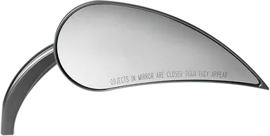 Arlen Ness Mirror - Rad Iii - Side View - Teardrop - Black - Right 13-093