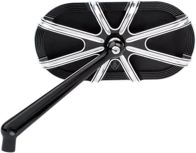 Arlen Ness Mirror - Side View - Caged Series/10 Gauge - Black - Left 13-160
