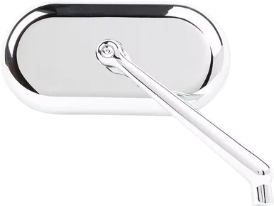 Arlen Ness Mirror - Side View - Oval - Chrome - Right 13-173