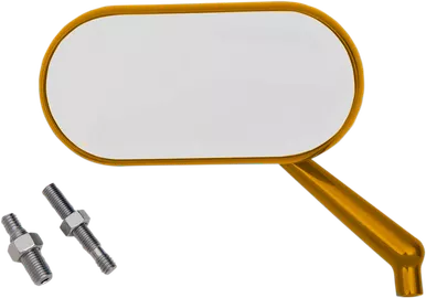 Arlen Ness Mirror - Side View - Oval - Gold - Right 13-178