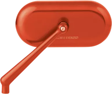 Arlen Ness Mirror - Side View - Oval - Orange - Left 13-185
