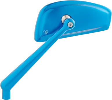 Arlen Ness Mirror - Tearchop - Side View - Teardrop - Blue - Left 510-012