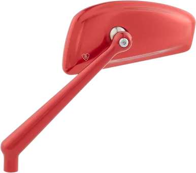Arlen Ness Mirror - Tearchop - Side View - Teardrop - Red - Left 510-014