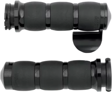 Avon Grips 3-Ring Velvet Air Grips - Throttle Boss - Black Air-96-Boss