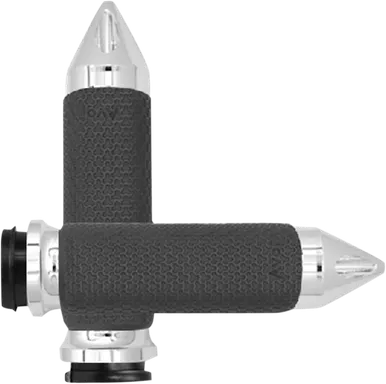 Avon Grips Grips - Memory Foam - Large - Spike - Tbw - Chrome Mf-63B-Ch-Fl-Sp