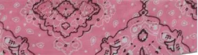 Bobster Cooldanna 100% Cotton Pink Paisley Dc122