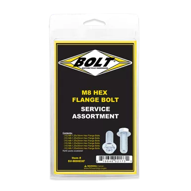 Bolt M8 10Mm Hex Flang Bolt Asst 1 Sv-M8Hexf
