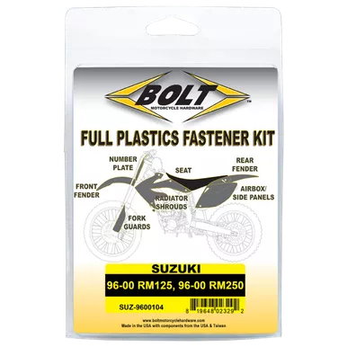 Bolt Motorcycle Accessories Body Work Fastener Kit - Suz Suz-9600104