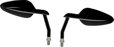 Burly Brand Mirrors - Radar - Side View - Oval - Black B16-1502B