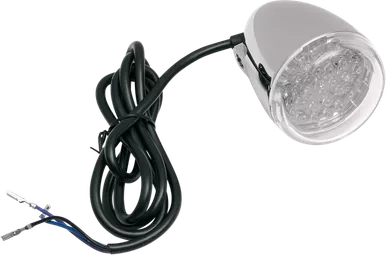 Chris Products Turn Signal - Amber Led - Chrome/Clear 8500C-Led-A