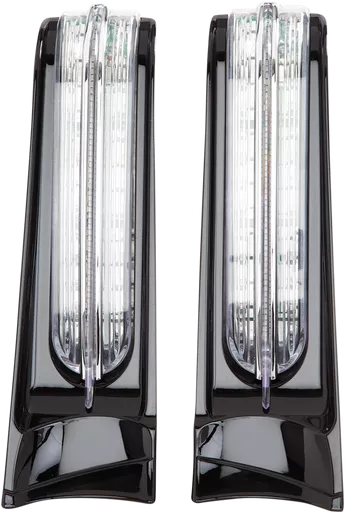 Ciro Filler Panel Light - Clear Lens - Red/Amber Leds - Black 40003