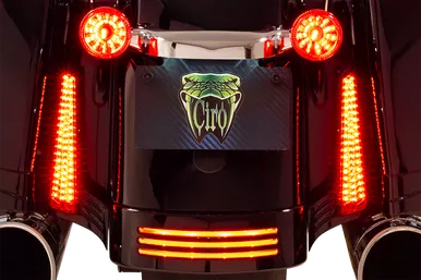 Ciro Filler Panel Light - Red Lens - Red Leds - Black 40043