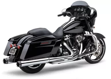 Cobra 4" Dual Cut Tip Slip-On Chrome Flh/Flt 17-22 6267