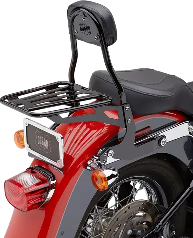 Cobra Backrest Kit - 14" - Black - Softail 602-2002B