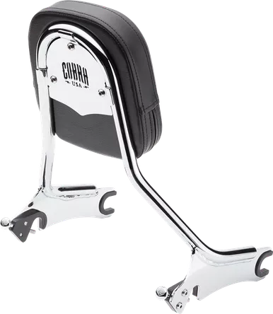 Cobra Backrest - Tall - Chrome - Chieftain 502-2005