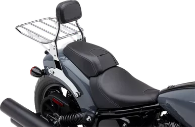 Cobra Detachable Backrest - Mini - Chrome - Chieftain 502-2012