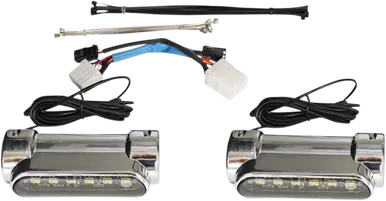 Custom Dynamics Engine Guard Light - '97-'13 Flh - Chrome Cd-Cb-Aw-Hd-C