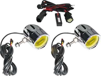 Custom Dynamics Fog Light - Chrome - Yellow Lens Pb-Fog-Bcm-Yc