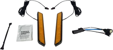 Custom Dynamics Led Fork Light - Amber - Black Cd-Fork-Ss6-Ab