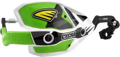 Cycra Handguards - Ultra - White/Green 1Cyc-7407-72X