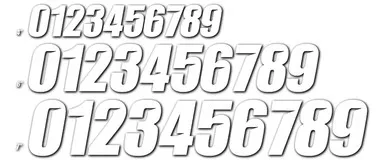 D-Cor #1 White 4 Slash Series 3/Pk 45-28-1