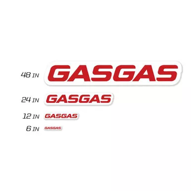 D-Cor 12" Gasgas Decal 8 Mil 40-65-112