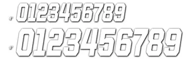 D-Cor #2 White 6 Race Series 3/Pk 45-36-2