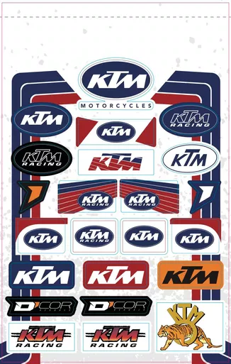 D-Cor Decal Sheets Ktm 40-30-103