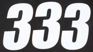 D-Cor Number 3 White 6" 3/Pk 45-16-3