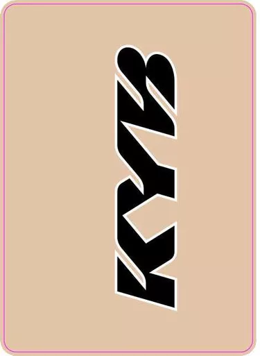 D-Cor Upper Fork Decal Kyb Black 40-80-103