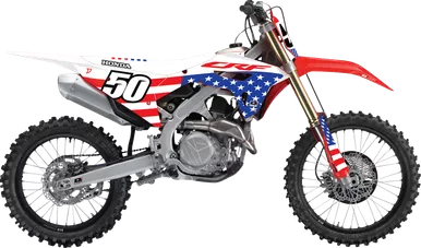 D'Cor Visuals Graphic Kit - Usa Honda - Honda - Crf 250/450 R '21-'24 20-10-300