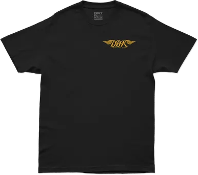 Dbk Goldwings Tee Black 2X At-Goldwings-2X