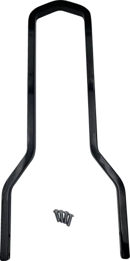 Drag Specialties Round Sissy Bar - Black - 14.75"H X 8.75"W
