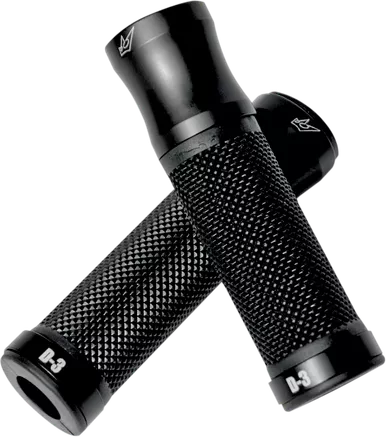 Driven Racing Grips - D3 - 1" - Black/Black D3Bk2