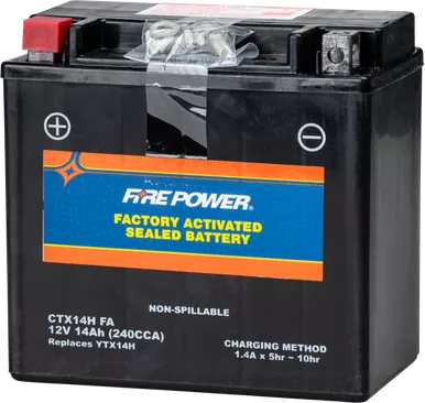 Fire Power Battery Ctx14H Sealed Factory Activated Ctx14H (Fa)